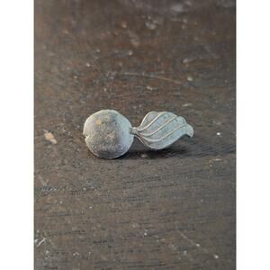 WWII 1940s-50s US Army Ordnance Corps Collar Insignia Bursting Bomb Badge